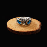 Fashion Vintage Cute Blue Eyes Owl Rings - Animals Aso