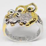 New Crystal Owl Rings - Animals Aso