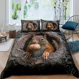 2023 New Cute Squirrel Duvet Cover - Animals Aso