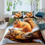 2023 New Cute Squirrel Duvet Cover - Animals Aso