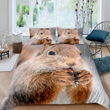 2023 New Cute Squirrel Duvet Cover - Animals Aso