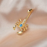 New Scorpion Stainless Steel Navel Piercing - Animals Aso