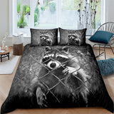 New Cute Raccoon Duvet Cover - animalsaso02