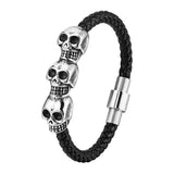New Stainless Steel Skull Bracelets - animalsaso02