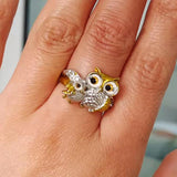 New Crystal Owl Rings - Animals Aso