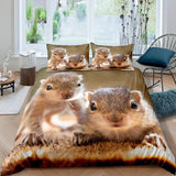 2023 New Cute Squirrel Duvet Cover - Animals Aso