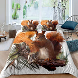 2023 New Cute Squirrel Duvet Cover - Animals Aso