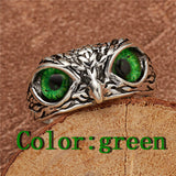 Fashion Vintage Cute Blue Eyes Owl Rings - Animals Aso