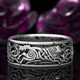 Fashion Wolf RING - animalsaso02