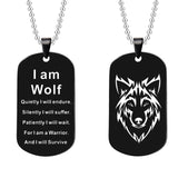 Fashion Wolf Necklace And Keychain - animalsaso02