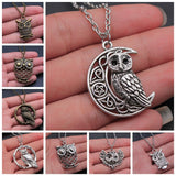 New Vintage Owl Pendant Necklace