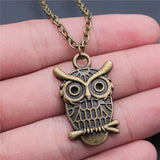 New Vintage Owl Pendant Necklace - animalsaso02