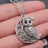 New Vintage Owl Pendant Necklace - animalsaso02