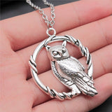 New Vintage Owl Pendant Necklace - animalsaso02