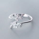 Fashion Silver Butterfly Rings - animalsaso02