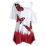 Cute Summer Butterfly Women's T-Shirt - animalsaso02