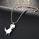 New Cute Metal Small Dinosaur Necklace - animalsaso02