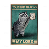 New Cute Raccoon Decor Art Print - animalsaso02