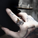 Fashion  Metal Eagle Ring - animalsaso02